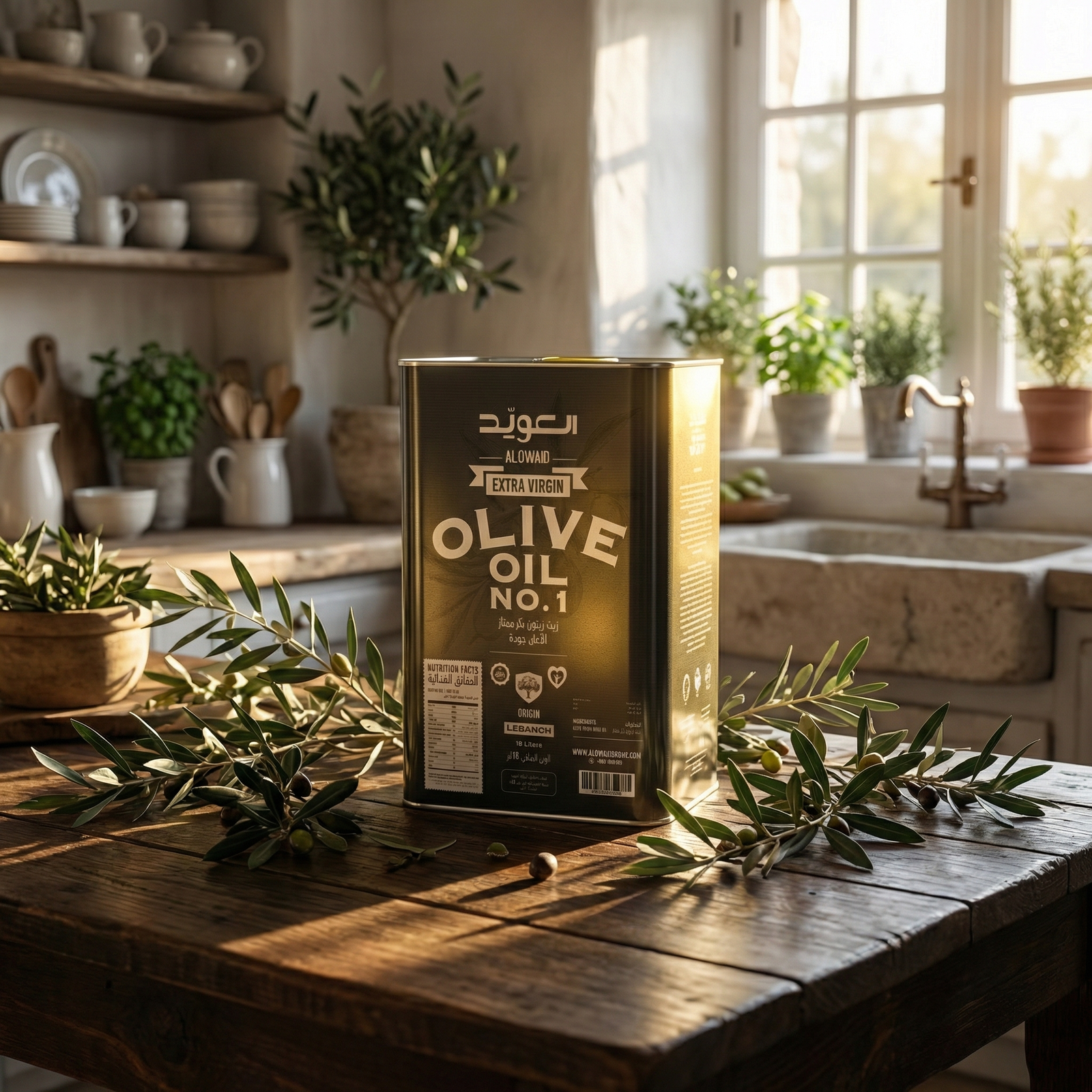 NO.1 Alowaid Olive Oil 18L