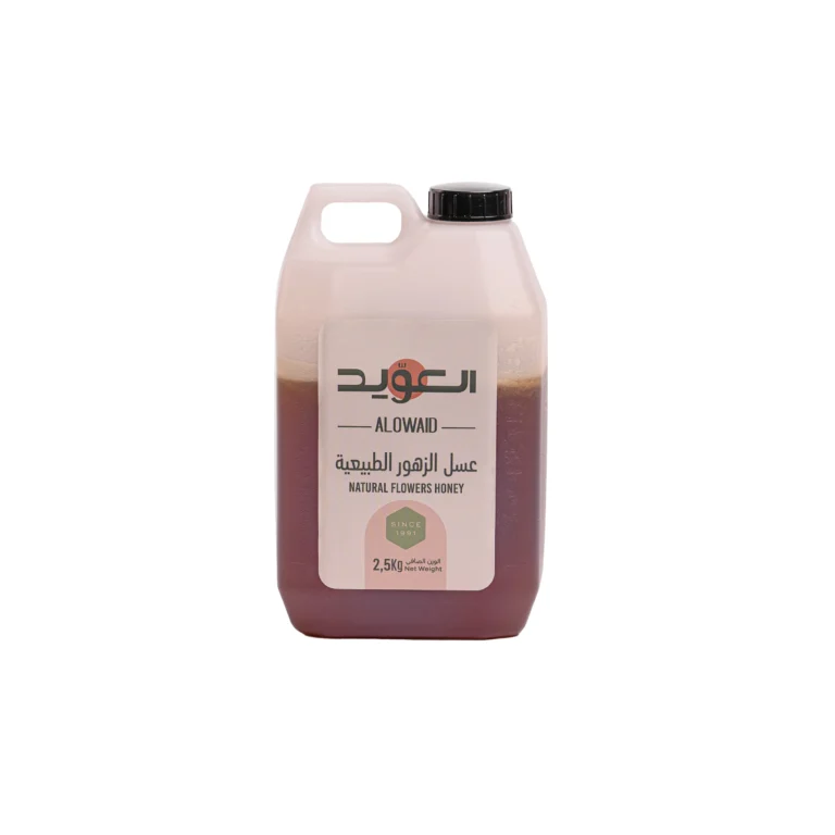 جالون عسل الزهور الطبيعية 2.5كجم
