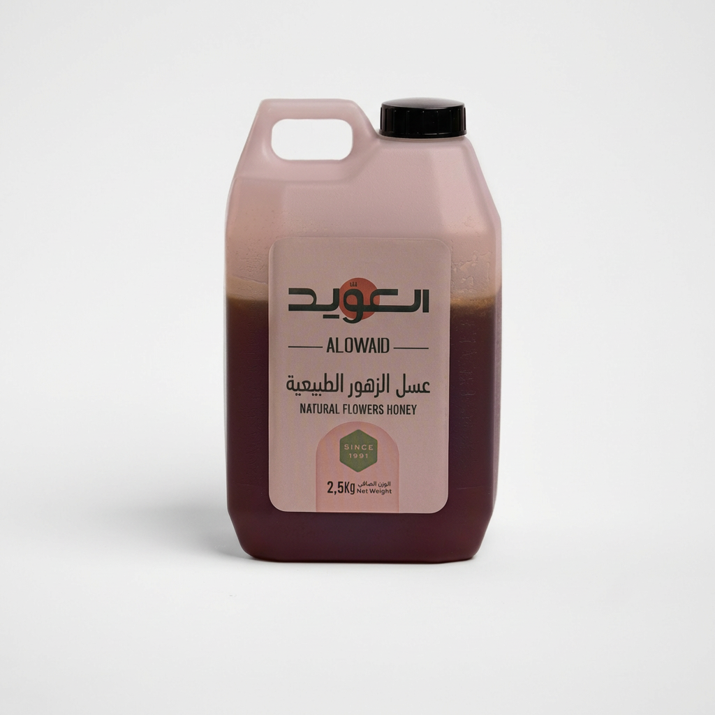 Natural Flowers Honey 2.5 KG Gallon