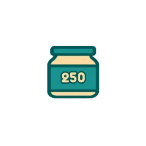250g jars